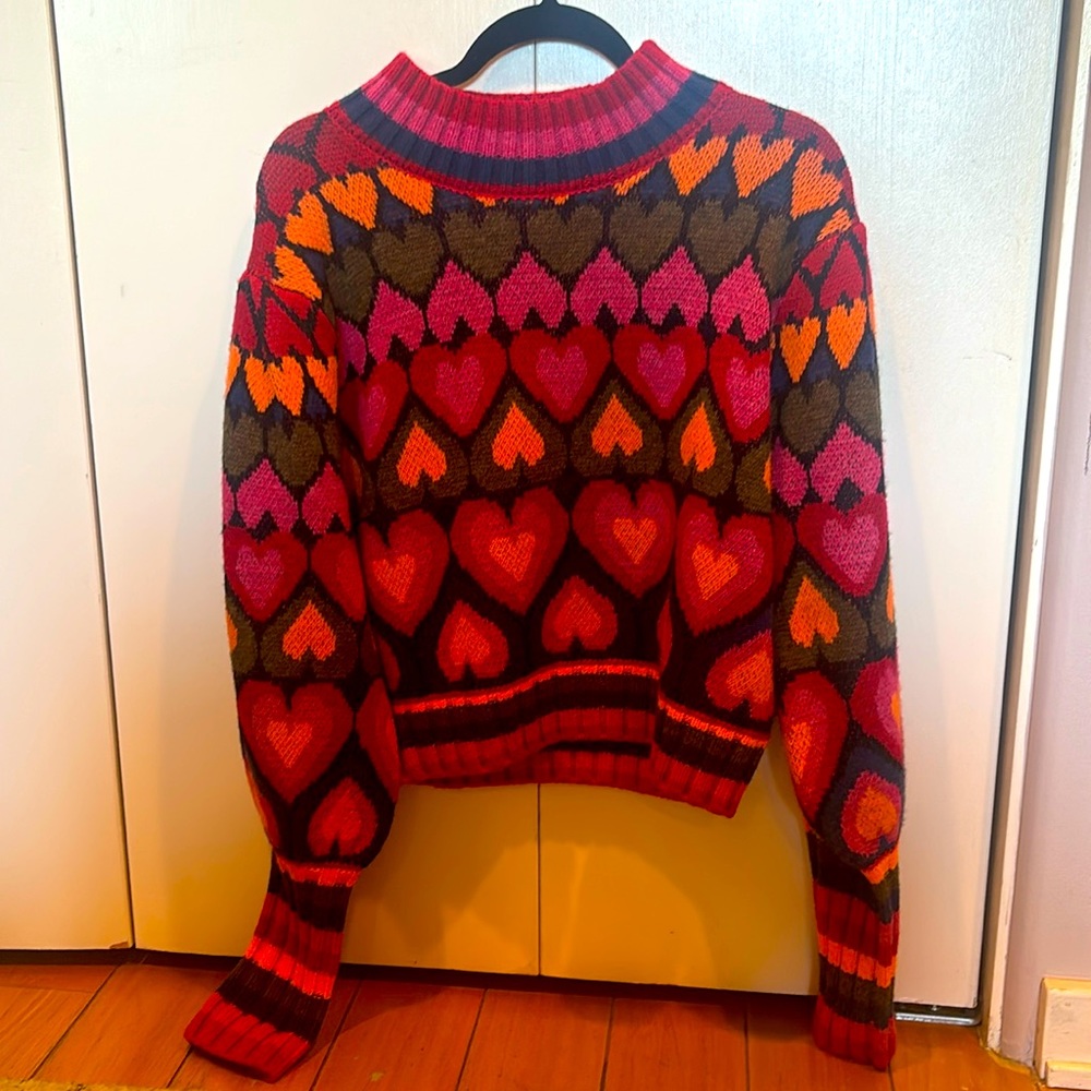 Farm Rio Full of Hearts sweater - worn only once!